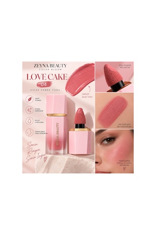 Color Bloom Likit Sıvı Allık Love Cake Pembe-04 - 702960610 Diğer