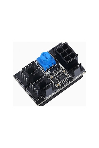 Dc 12v 3pin 4 Pin 8 Kanallı Pc Fan Hız Kontrolü Modülü