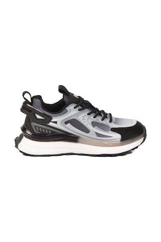 Pierre Cardin Gri Siyah Fileli Hafif Esnek Hafızalı Taban Unisex Spor Ayakkabı Pcı-10106 G Gri-siyah