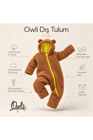 Owli Dış Tulum Kahverengi 001