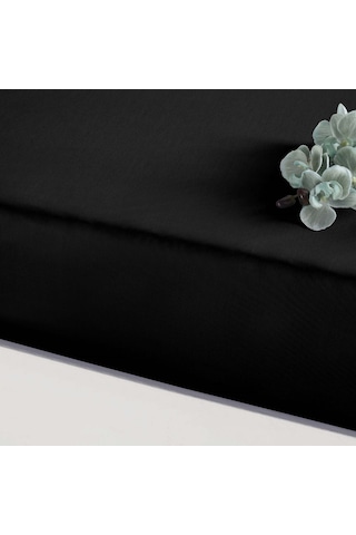 Linens Mix&Match Saten King Lastikli Çarşaf Siyah