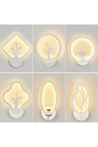 Dancemonkey Cbtx Led Duvar Aplik Modern Yaratıcı Başucu Aydınlatma Yatak Odası Oturma Odası Ofis İçin - 3063 Beyaz Işık, Renkli Alternatif Beyaz