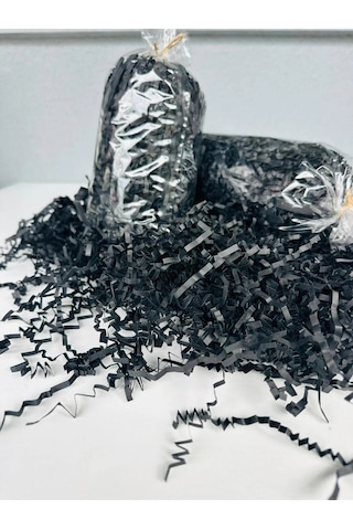 Siyah Z Zigzag Kırpık Kağıt 500 Gr Hediye Kutu İçi Dolgu & Süsleme