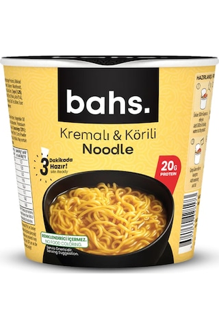 Bahs Proteinli Noodle Köri Ve Kremalı 100gr-3630