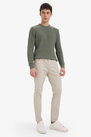 Defacto Slim Fit Dar Kesim Dar Paça Pantolon B2089ax25aubg766 Bej