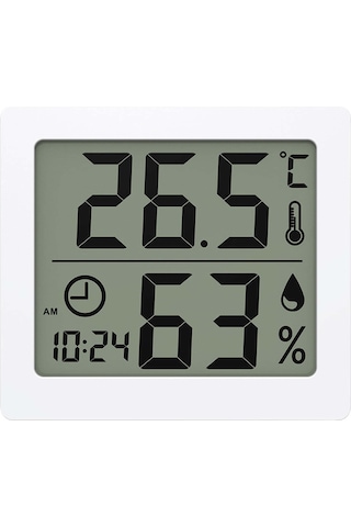 Yaleker Ev İçi Dijital Sıcaklık Ve Nem Ölçer, Bebek Odası İçin Klima Monitörü, Akıllı Sensör, Gece Işığı, Basit Kurulum