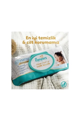 Aqua Soft Touch Bebek Islak Havlu 3 Paket 180 Yaprak