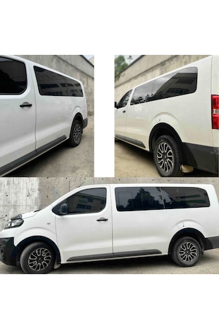 Citroen Jumpy 2021 2022 2023 2024 2025 Uyumlu Kapı Ve Çamurluk Koruma Premium Dodik Seti Siyah 8 Parça Tam Set