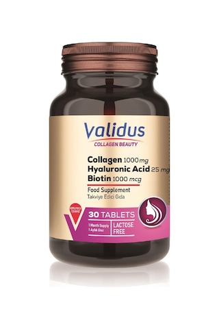 Collagen 1000 Mg + Resveratrol + Hyaluronic Acid 30 Tablets