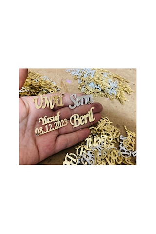 20 Adet Pleksi İsim 4x2 Cm Ebatlı Şeffaf Magnet Çikolata Süsleme İçin Uygun Ebat Seffaf