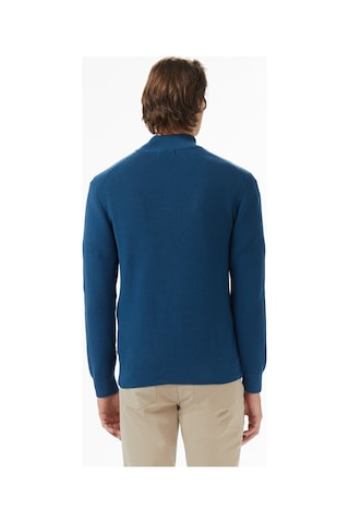 Nautica Erkek Mavi Classic Fit Kazak Düz S57300t Mavi
