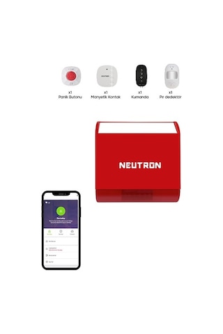 Neutron Ntl-od-99wb Kablosuz Wifi Alarm Seti