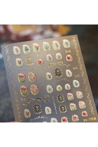 Flybuy Lale Çiçek Jöle Kabartma Yıldız Kalp Şeftali Çiçeği 5d Ms778