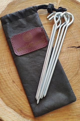 Worldcamp Çadır Tarp Kazığı 5mm 20cm Galvanizli 6 Adet Gri