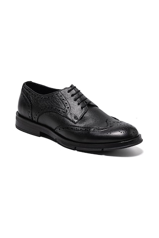 Black Porto Klasik Ayakkabı Erkek Ka-26y-f3006 John May Formal Shoe Siyah