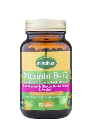 Mindivan B12 Vitamini -Ginko Bloba Eki -L Arginin