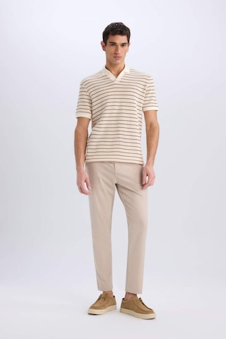 DeFacto Regular Fit Polo Yaka Çizgili Triko Kısa Kollu Tişört C4150AX25SMBN312