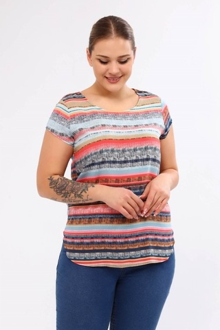 Viskon Kısa Kol Tişört (532253495)