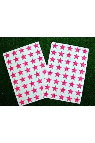 Tanex Tnx-306 Flo Yıldız Pembe Gülen Etiketi 17 MM 80 Adet