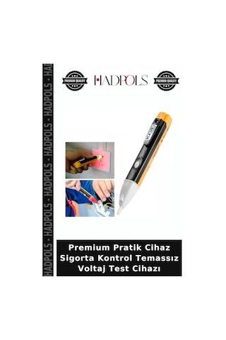 Premium Pratik Cihaz Sigorta Kontrol Temassız Voltaj Test Cihazı