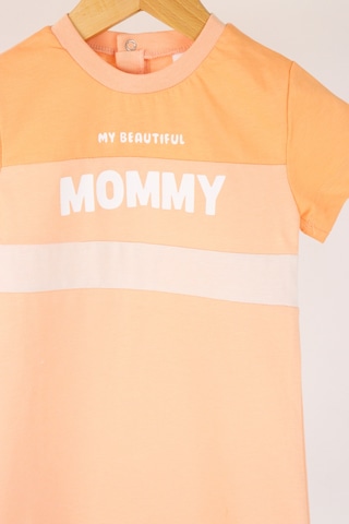 Harika Kids Kız Bebe&çocuk Penye Kumaş Mommy Baskılı Tulum 001
