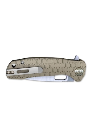Honey Badger Flipper D2 Large Tan Kamp Çakı Kahverengi