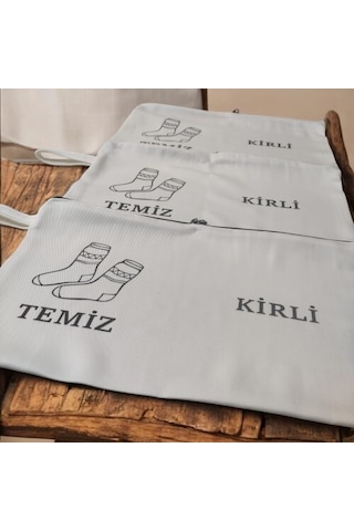 Baskılı Kirli-temiz Seyahat Çorap Torbası Çok Renkli