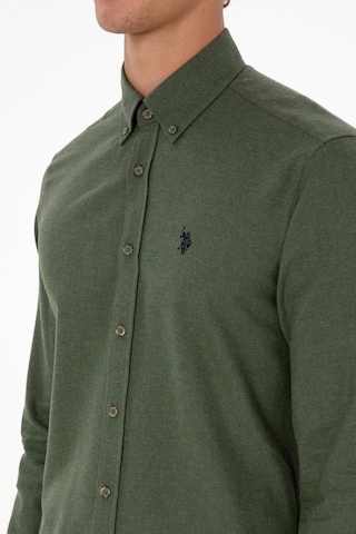 U.s. Polo Assn. Erkek Haki Gömlek Basic 50316721-vr027 Haki