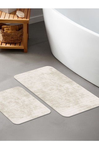Dijital Baskılı Yıkanabilir Kaymaz Taban 2li Banyo Halısı Paspas Klozet Takımı 5090b