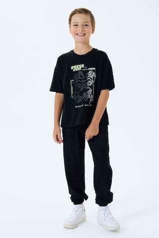 Rolypoly Erkek Çocuk Siyah Pijama Takım Rp3759-c-v2