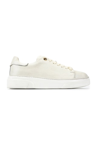 Tamer Tanca Kadın Hakiki Deri Bej Floter Sneakers & Spor Ayakkabı 1145 Z-2501 Bn Ayk Y26 Bej Fltr