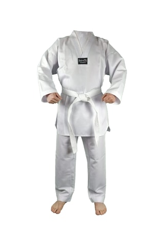 Dragondo 10013 Taekwondo Elbisesi Basic 2.0 Fitilli Beyaz Yaka Tekvondo Dobok Beyaz