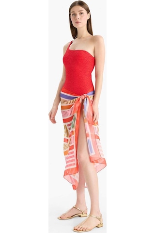 Defacto Desenli Şifon Pareo-fall İn Love D0966ax25hsrd93 Kırmızı