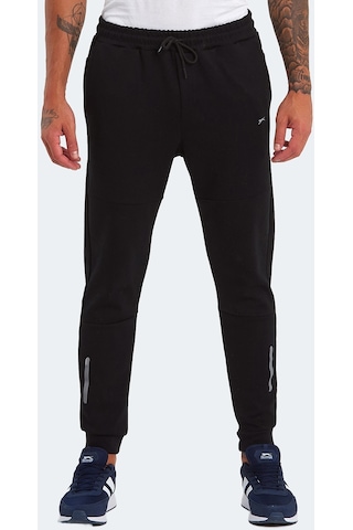 Slazenger KOX I Erkek Cepli Dar Paça Siyah Eşofman Altı