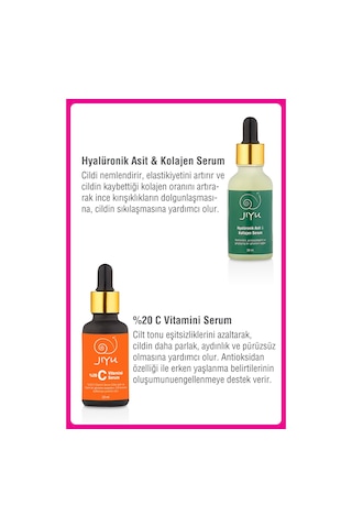 Jiyu 2'li Yüz Serum Seti 2x30 ml.