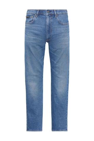 Calvin Klein Erkek Dar Paçalı Düz Kesim Diggory Mavi Jean-13826 Mavi