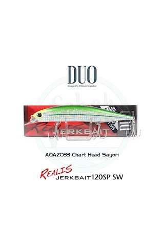 Duo Realis Jerkbait 120SP SW AQAZ033 Chart Head Sayori