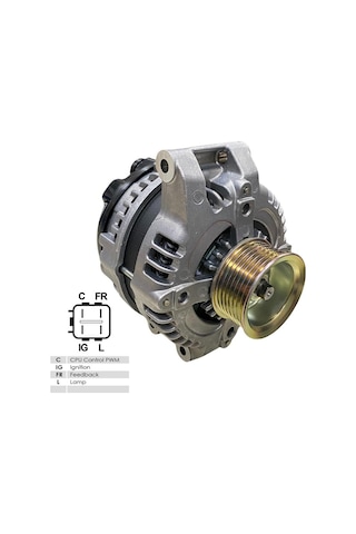 Denso 12v Alternatör Dinamo 105 A C-ıg-fr-l 4 Fiş Honda Accord Vıı/cıvıc Vııı/cr-v Iı