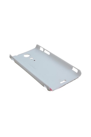 Xperia Tx Lt29i İle Uyumlu Sert Kauçuk Kılıf Beyaz