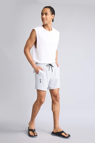DeFactoFit Baskılı Esnek Dokulu Kısa Boy Sporcu Deniz Şortu C5138AX25HSGR184 Gri