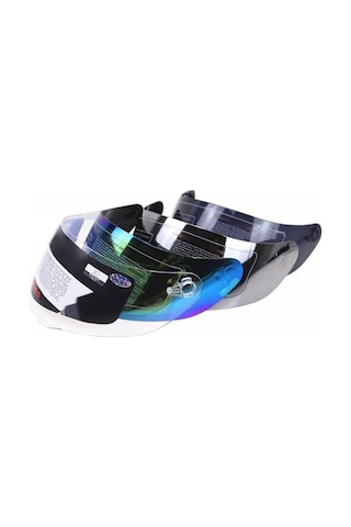 Novahub Çizilmeye Dayanıklı Tam Yüz Motosiklet Kaskı Vizörü - Renkli Uv Korumalı, Uygun 316 902 K5 K3s Colorful