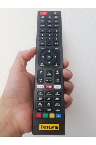 Electromaster Model No Etv-455 İle Uyumlu Tv Kumandası