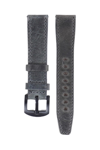 Fro Lw38-43 20 Mm Hakiki Deri Spor Gri Kordon Siyah Toka