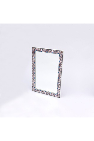 Orient Dekoratif Ayna Beyaz - Kırmızı - Mavi