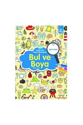 3-6 Yaşa Uygun Bul Ve Boya Seti - 4 Kitap