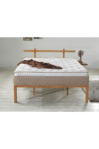 Mu&bah Ultra Ortopedik Aqua Pedli Paket Yaylı Peluş Tavşan Tüyü Kumaş Yatak 80x180
