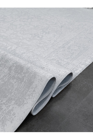 Woolen Halı Delüxe Viscon Akrilik Salon Halısı 6505 Grı Renkli