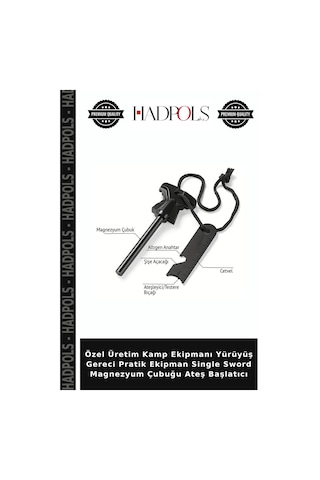 Özel Üretim Kamp Ekipmanı Yürüyüş Gereci Pratik Ekipman Single Sword Magnezyum Çubuğu Ateş Başlatıcı Çok Renkli
