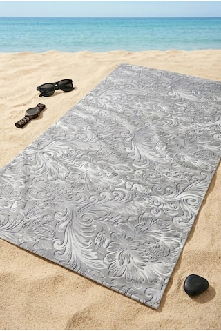 Plaj Havlusu 70 X 150 Garden Gümüş