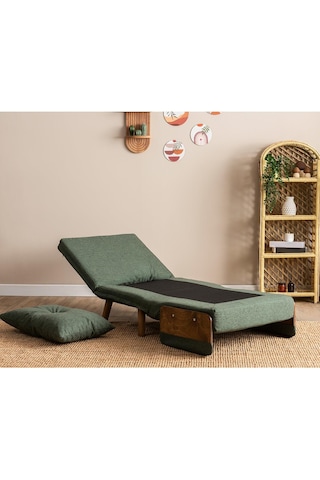 Pafu Cosmo Tekli Katlanır Yataklı Koltuk - Keten Haki Haki